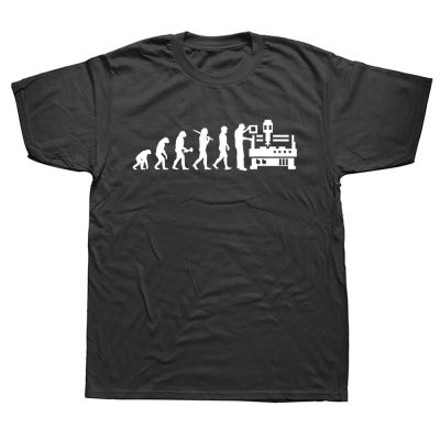 Funny Cnc Machinist Operator Evolution T Shirts Graphic Cotton Birthday Gifts Style 100% cotton T-shirt