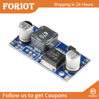 Foriot  แผงควบคุมโมดูลพลังงานแบบ Step-Down DC-DC LM2596S เครื่องแปลงไฟประสิทธิภาพสูงเครื่องควบคุมแรงดันไฟฟ้าแบบ DIY โมดูล Step-Down