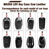 สำหรับ MAXUS LDV ฝาครอบกุญแจ T60 G10 T70 V90 V80พิเศษชั้นแรกทำจากหนังกุญแจเคสกันกระแทกหัวเข็มขัดรถกระบะการดัดแปลง