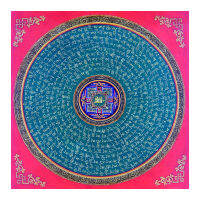 (ร้อน) ทิเบตพุทธ Thangka Mandala ทิเบตพุทธ FrescoLiving ตกแต่งห้อง