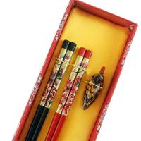 Gift Chopstick Business Gift Chinese Wooden Dragon-grain Wedding Gift Chopsticks Set Chopstick Holder Chopstick Rest Chop Sticks