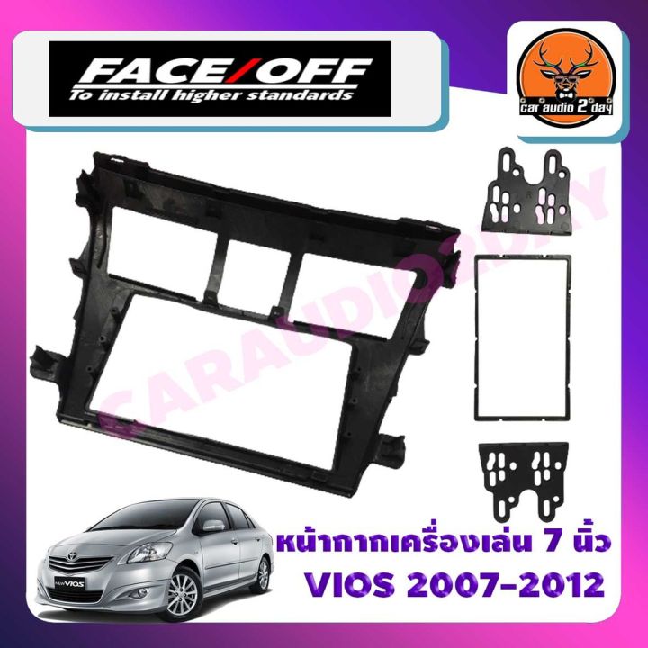 หน้ากากจอแอนดรอย7นิ้ว2din-toyota-vios-2007-2008-2009-2010-2011-2012-2013สีดำด้าน-หน้ากากวิทยุ-2din-vios-หน้ากากวีออส