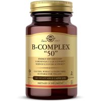 Solgar, B-Complex "50" &amp; "100", 100 Vegetable Capsules,