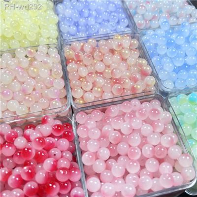 【CC】○❈■  8mm Glass Beads Multicolor Diy Necklace Jewelry Accessories Wholesale
