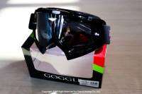 แว่นตากันฝุ่น (RACING GOGGLE) YH16 สีดำ ทรงโมโตครอส (เลนส์ใส) รหัสสินค้า 038408