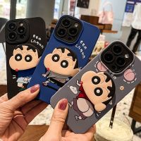 ดูดีกรณี iphone Apple 13 mobile phone case holder Crayon Shinchan iPhone12promax soft case 11/XS cartoon cute 8plus