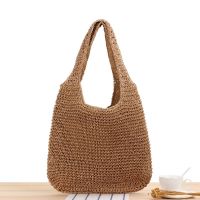 Fashion Rattan Women Shoulder Bags Wikcer Woven Female Handbags Large Capacity Summer Beach Straw Bags Casual Totes Purses KL914