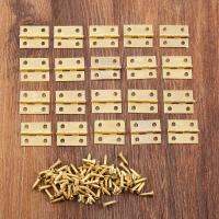 20Pcs Dekoratif Kecil Perhiasan Kotak Kayu Engsel Pintu 18x16Mm Mini Engsel Kabinet Furniture Fittings Perangkat Perabot dengan Sekrup