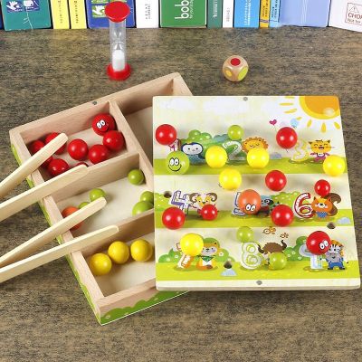 Montessori teaching aids early childhood educational toy training clip beads Montessori math 2-3-4-5 year old boy girl