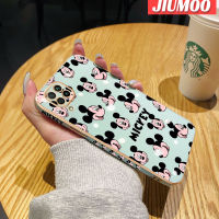 เคส JIUMOO สำหรับ Huawei Nova เคส7i มิกกี้น่ารักการ์ตูนแฟชั่นใหม่ชุบเคลือบด้านข้างเคสซิลิโคนขอบสี่เหลี่ยมเคสมือถือกันกระแทกฝาปิดเลนส์เต็มรูปแบบเคสป้องกันแบบนิ่ม