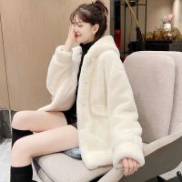 Women 2021 Autumn Winter New Fashion Faux Fur Coat Female Fluffy h Jacket Ladies Long Sleeve Hooded Clothing Overcoat Z715