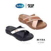 Scholl รุ่นใหม่!! (1F-2737) รองเท้าสกอลล์ของแท้ รุ่น Myra 1F-2737 รองเท้าสุขภาพ รองเท้าเเตะใส่สบายออกแบบตามหลักสรีระศาสตร์ มีแผ่นรองรับแรงกระแทก