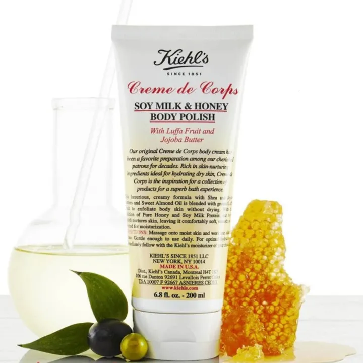 Kiehl's Creme de Corps Soy Milk and Honey Body Polish 200ML Lazada PH