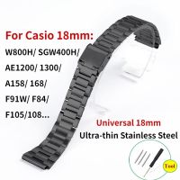 W800h AE1200 F91W 18mm Ultra-thin Metal Band with Folding Buckle