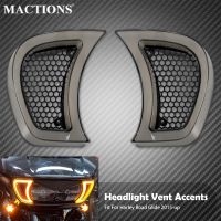 Motorcycle Headlight Vent Accents LED Trim Lights Turn Signal Indicator Running Light Lamp For Harley Touring Road Glide 2015-23