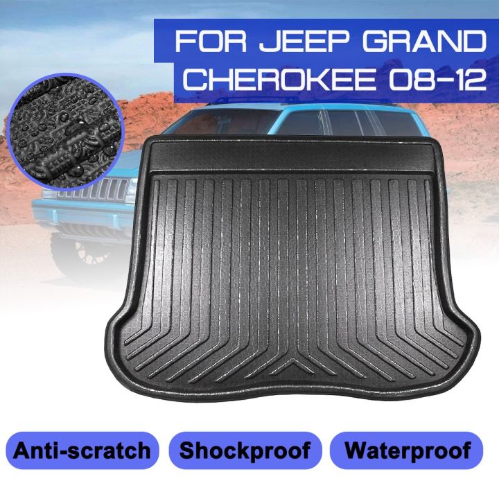 สำหรับ-jeep-grand-cherokee-2008-2009-2010-2012พรมปูพื้นรถยนต์พรมด้านหลัง-anti-mud-cover