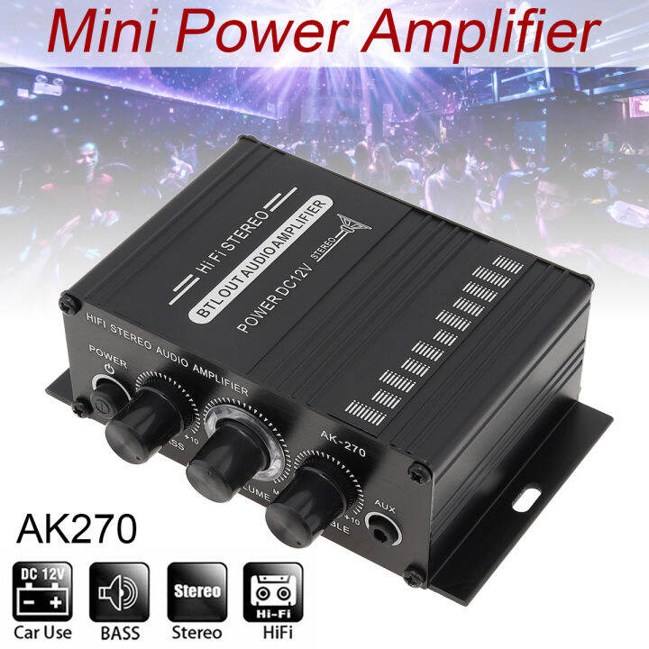 Car Amplifier Audio Karaoke Home Theater Amplifier 2 Channel Bluetooth