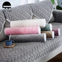 【jw】☃ Monocromática Stretch Sofá Protector Capa para Sala de Estar Almofada Mat Couch Covers Thick Towel Decor Plain