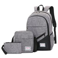 [COD] New mens backpack large-capacity student casual womens version of the trendy computer school bag outdoor travel