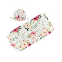 2021 New 0-3M Newborn Baby Boys Girls Sleeping Bags+Hat Flower Print Colorful Soft Sleeping Bags Sleepwear Nightwear 2pcs Set