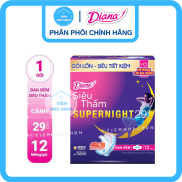 BVS Băng Vệ Sinh Ban Đêm Diana Siêu Thấm Super Night 29cm - 12 Miếng Gói