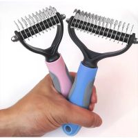 Pet Hair Remover Dog Brush Cat Comb For Long Hair Curly Dogs Cats  Removal Undercoat Pet Grooming Brush Rake Dog Accessories Brushes  Combs