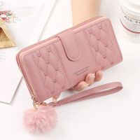 【CW】۩♂  Wallet Pu Leather Card Holder Large Capacity Hasp Coin Purse Organizer Cell Wristlet Handbag