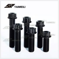 Taimeili สกรูหัวพลัมสกรูโลหะผสมไททาเนียม Blackm6x20/25/30mmm8x20 -40มม. 1.25m10x25p1 25/1.5สกรูมอเตอร์ไซค์