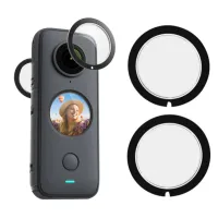 2ชิ้นสำหรับ Insta360x2หมวกพนักงานรักษาความปลลอดภัยอุปกรณ์ป้องกันฝาครอบอุปกรณ์เสริมสำหรับ Insta 360X 2กล้องแอคชั่นแคมเมรา