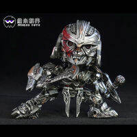 รุ่น Q ของหุ่นยนต์เสียรูป King Kong 5 Megatron เครื่องบินรุ่นสีดำแอปเปิ้ลจะเป็นหัวใหญ่ Wei ของเล่นเด็กเด็ก