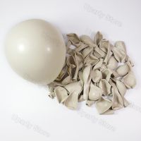 100Pcs White Sand Latex Balloons 5/10/12/18inch Retro Sand White Birthday Balloons Wedding Party Baby Shower Kids Air Globos