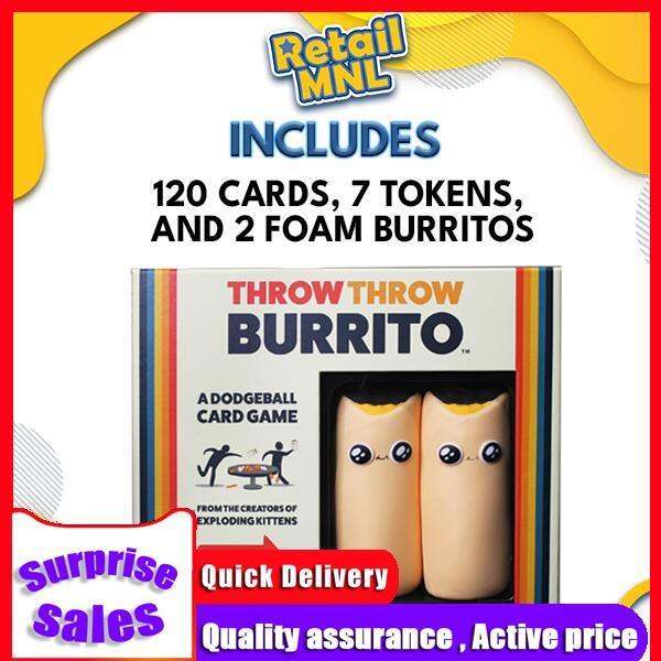 Retailmnl Throw Throw Burrito Original Edition Dodgeball Card Game Kids