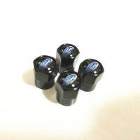 จุกลมยางรถยนต์ พร้อมโลโก้  Ford 1 ชุด (4 อัน) ดำ- Car Tire Valve Caps