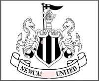 สติกเกอร์ ตัด ไดคัท ทีม สโมสร ฟุตบอล นิวคาสเซิ่ล ยูไนเต็ด Newcastle ขนาด 7 x 7 นิ้ว (วัสดุเป็น PVC กันน้ำ)