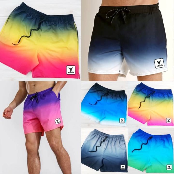 OMBRE TRICOLOR TASLAN SHORT FOR MEN | Lazada PH