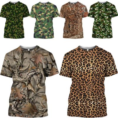 Mamba Top 3D Leopard Print Camouflage T Shirt Wild Hunting Game Summer Camp Jungle Men Tshirt Women Tees Fashion Unisex Pullover