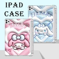 ✜ LJ7.22 SANRIO เคส TPU ลายการ์ตูนซานริโอ้ พร้อมช่องใส่ปากกา สําหรับ iPad Air 2Gen9 10.2 Air 4 10.9 gen5 gen6 9.7 gen7 gen8 Gen9 10.2 Air4 Air5 10.9 pro11 2018 2020