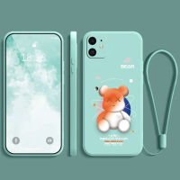 เคส iphone 11 ยางนิ่ม กันกระแทก กันน้ำ กันลื่น ฝาหลัง คลุมเต็มขอบ ไม่เบียด ฟิล์มมือถือ เคสใส่เลนส์ ลายการ์ตูนน่ารัก