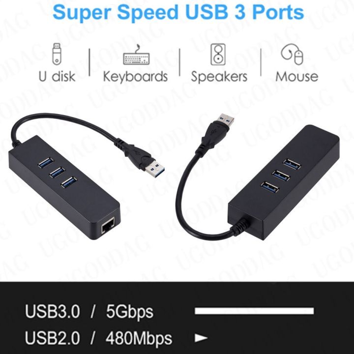 usb3-0-10-100mbps-อะแดปเตอร์อีเทอร์เน็ต3พอร์ต-usb-3-0ฮับ-usb-usb-ไปยัง-rj45การ์ดเครือข่ายแลนสำหรับ-macbook-หน้าจอแมค