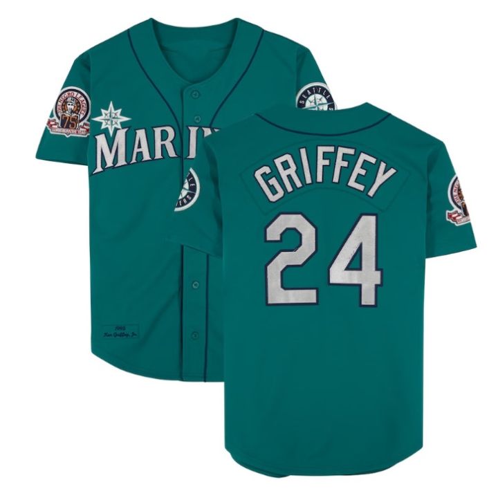 Wholesale Seattle 24 Ken Griffey Jr Baseball Jerseys 22 Robinson