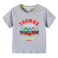 Thoma-S &amp; Friends เสื้อเด็กหญิงเด็กชายผ้าฝ้ายสำหรับเด็ก,เสื้อกล้ามฤดูร้อนแขนสั้นเสื้อยืดแขนสั้นการ์ตูนกราฟิก0000