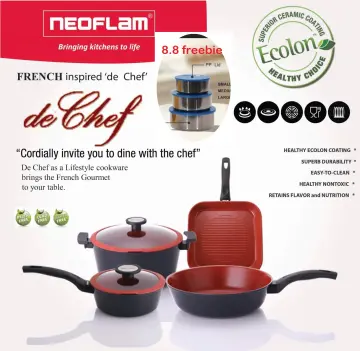 Neoflam] Made in Korea Sherbet Cookware IH Induction 26cm wok, frying pan,  grill, egg pan, nonstick