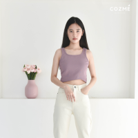 COZME BKK YOU Crop tank เสื้อครอปแขนกุด พร้อมส่ง 8 สี