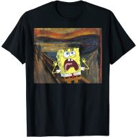 Cartoon SpongeBob SquarePants graphic cotton o-NECK T-shirt for men