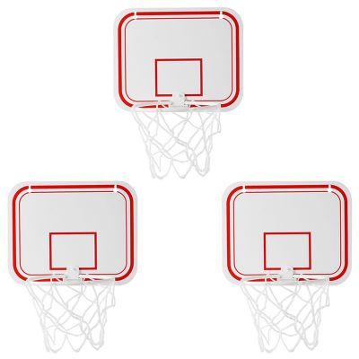 3X Sport Office Basketball Hoop Clip for Trash Can Basketball Game Small Basketball Board Clip for Waste Basket