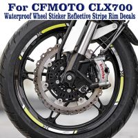 For CFMOTO CLX700 CLX 700 Motorcycle Waterproof Wheel Sticker Reflective Stripe Rim Decals Accessories