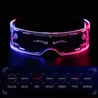 Christmas Colorful Luminous Glasses Cool Music Bar Valentine 39;s Day Party Decoration LED Goggles Festival Performance Props