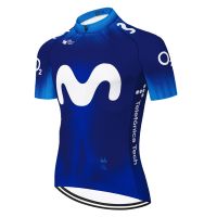 HOT★Movistar เสื้อเจอร์ซีย์นักปั่น2023แขนสั้นเสื้อสำหรับปั่นจักรยาน Ropa Ciclismo Hombre Tricota Ciclismo Hombre เสื้อเจอร์ซีย์นักปั่นจักรยาน