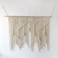 แขวนผนังแบบทอ Macrame พรมติดผนังห้องโบฮีเมียนของตกแต่งงานแต่งงานอพาร์ทเม้นท์หอพักที่สวยงาม