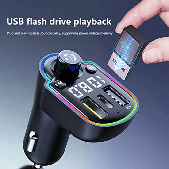 เครื่องเล่น-mp3แบบแฮนด์ฟรีที่รองรับบลูทูธ-usb-ช่องเสียบชาร์จเหมาะกับสำหรับรถยนต์12v-24v